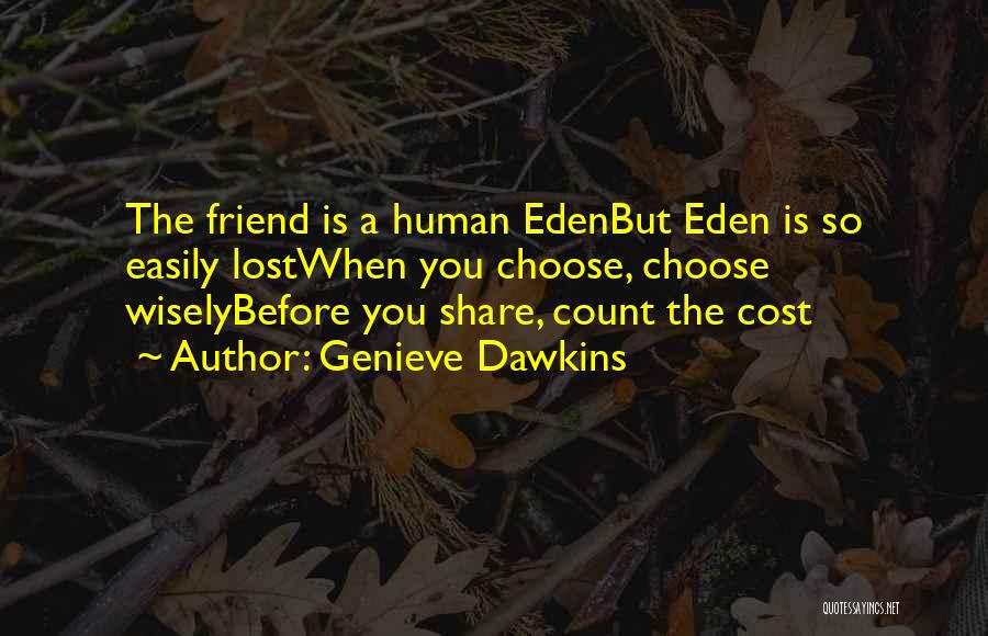 Count The Cost Quotes By Genieve Dawkins