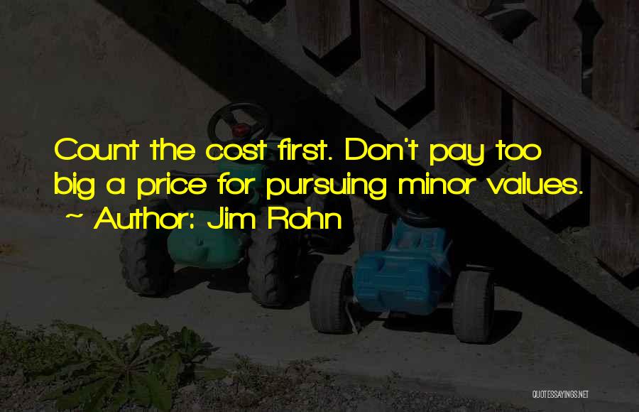 Count The Cost Quotes By Jim Rohn