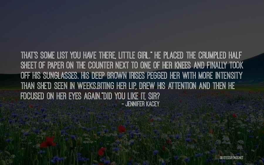 Counter Girl Quotes By Jennifer Kacey Counter Girl Quotes By Jennifer Kacey