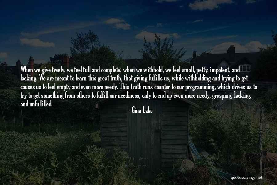 Counter Programming Quotes By Gina Lake Counter Programming Quotes By Gina Lake