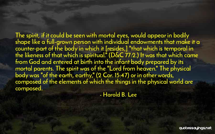 Counter Words Quotes By Harold B. Lee Counter Words Quotes By Harold B. Lee