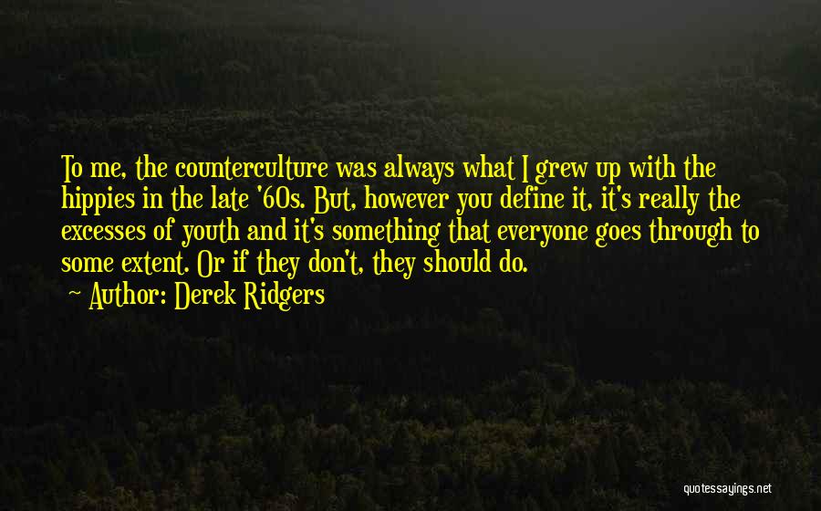 Counterculture Quotes By Derek Ridgers