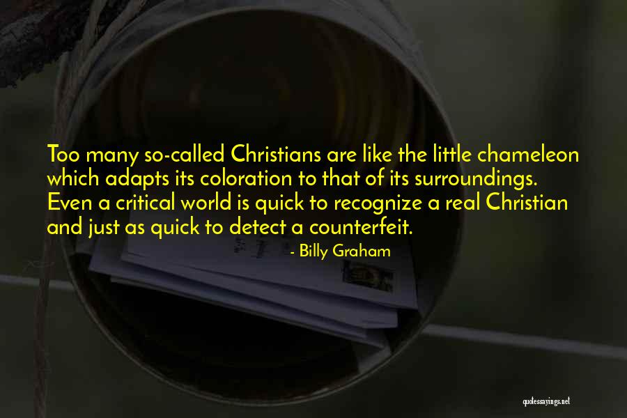 Counterfeit Quotes By Billy Graham