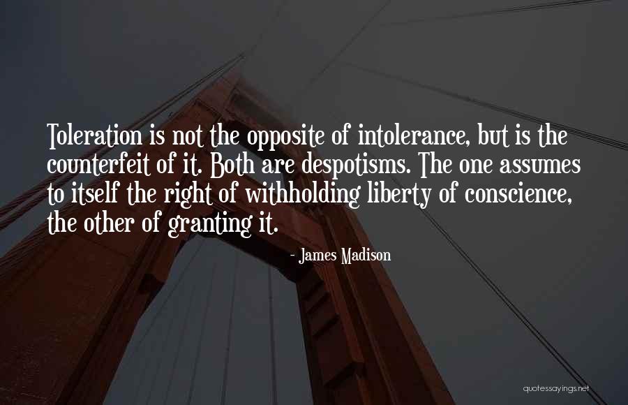 Counterfeit Quotes By James Madison