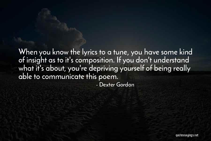 Counterpanes Quotes By Dexter Gordon Counterpanes Quotes By Dexter Gordon