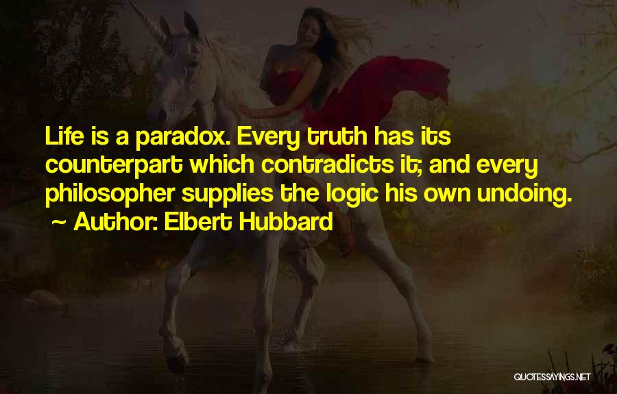 Counterpart Quotes By Elbert Hubbard