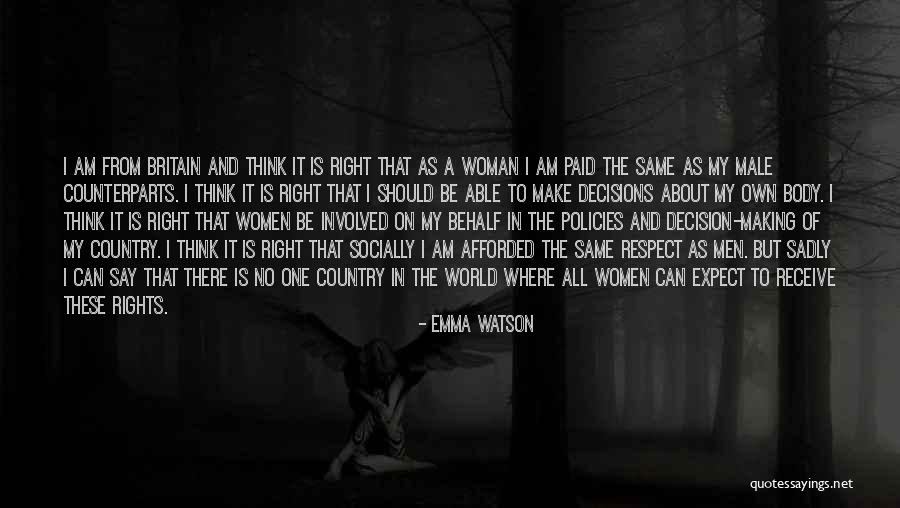 Counterparts Quotes By Emma Watson