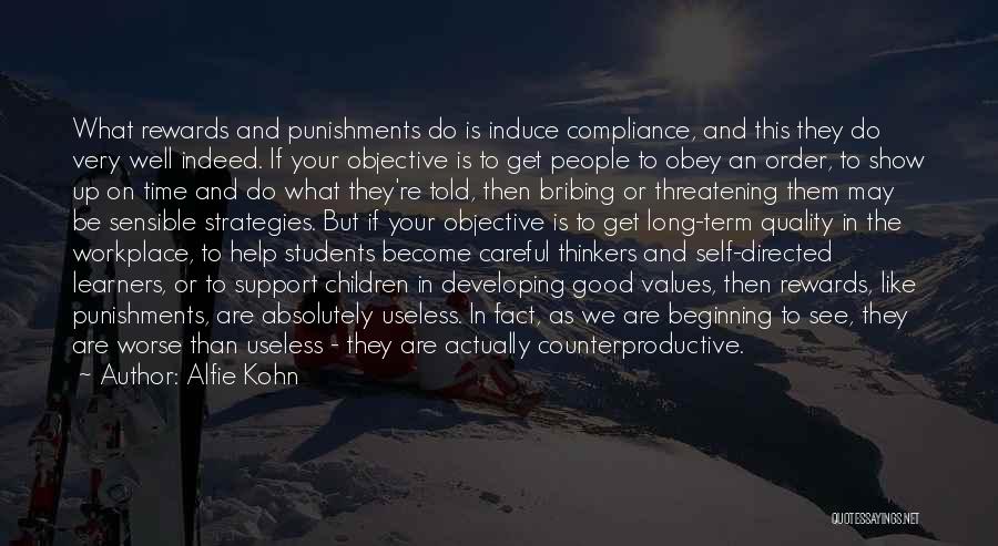 Counterproductive Quotes By Alfie Kohn