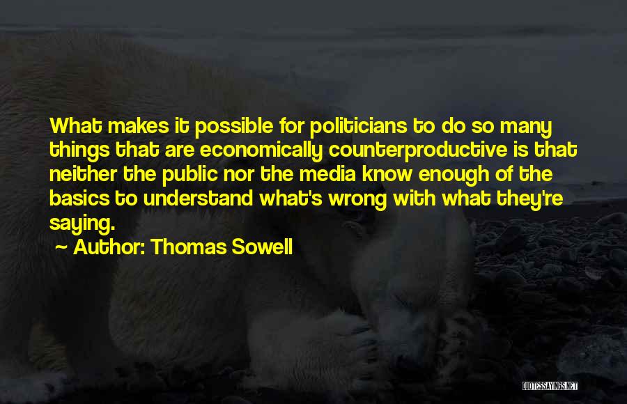 Counterproductive Quotes By Thomas Sowell