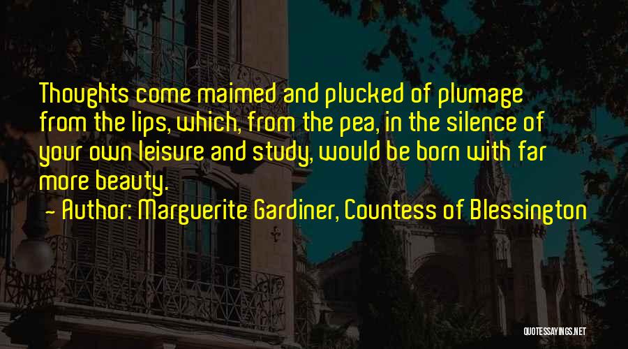 Countess Of Blessington Quotes By Marguerite Gardiner, Countess Of Blessington