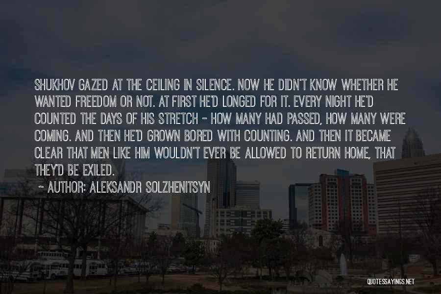 Counting Days Quotes By Aleksandr Solzhenitsyn