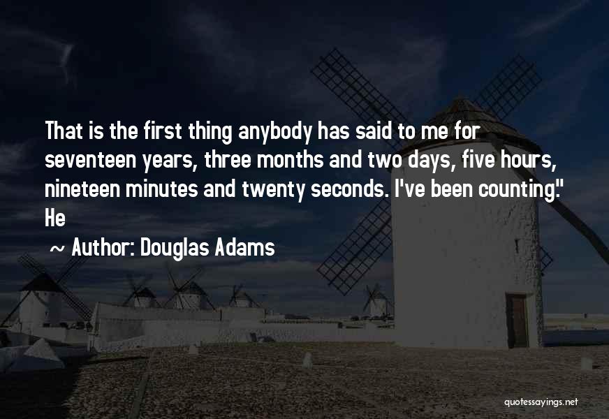 Counting Days Quotes By Douglas Adams