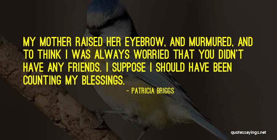 Counting My Blessings Quotes By Patricia Briggs Counting My Blessings Quotes By Patricia Briggs