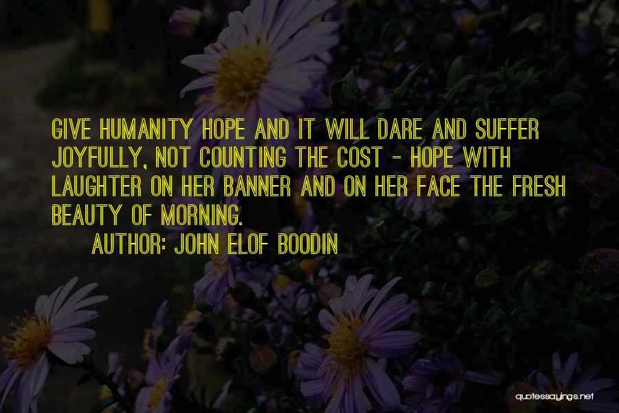 Counting The Cost Quotes By John Elof Boodin