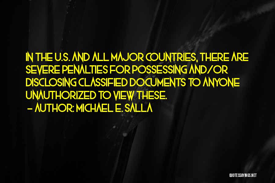 Countries Quotes By Michael E. Salla