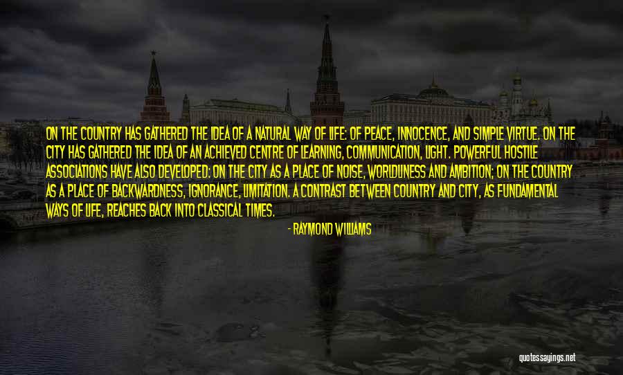 Country And City Life Quotes By Raymond Williams