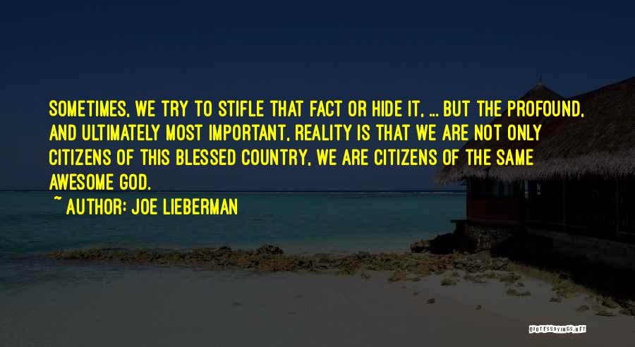 Country And God Quotes By Joe Lieberman