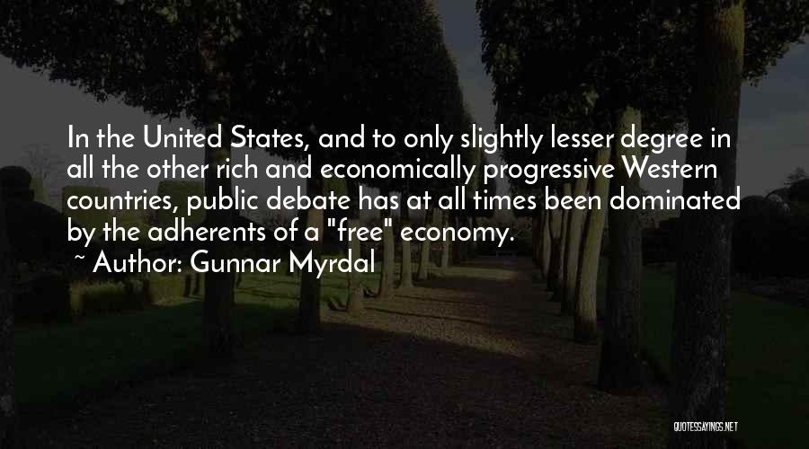 Country And Western Quotes By Gunnar Myrdal