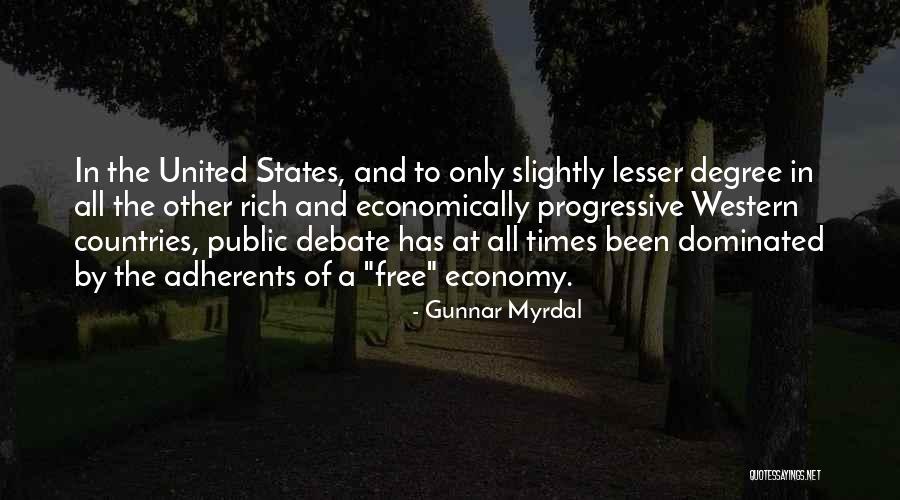 Country And Western Quotes By Gunnar Myrdal