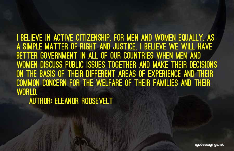 Country Areas Quotes By Eleanor Roosevelt