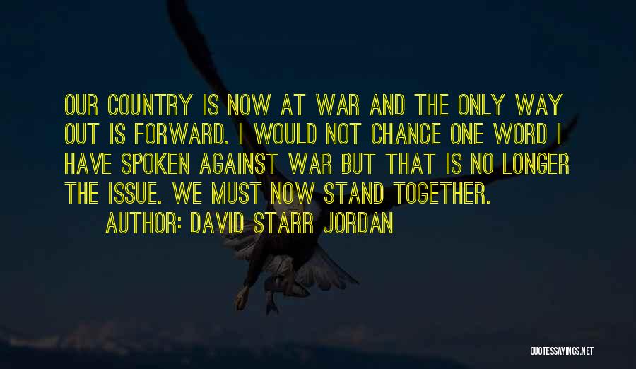 Country At War Quotes By David Starr Jordan