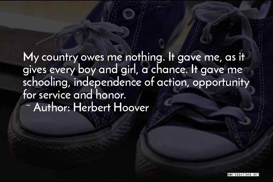 Country Boy And Girl Quotes By Herbert Hoover