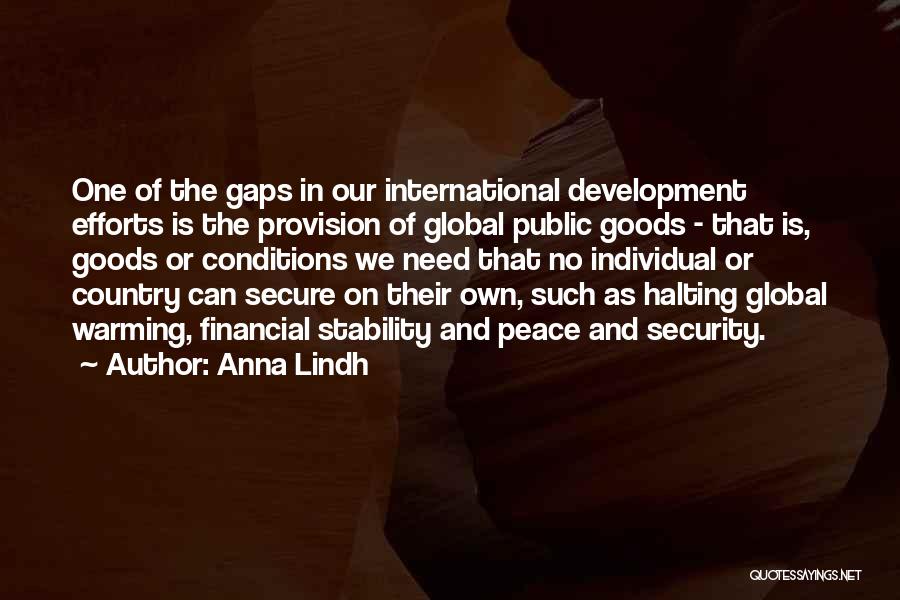 Country Development Quotes By Anna Lindh