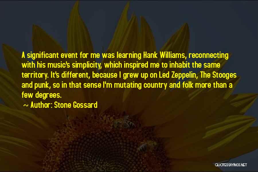 Country Folk Quotes By Stone Gossard