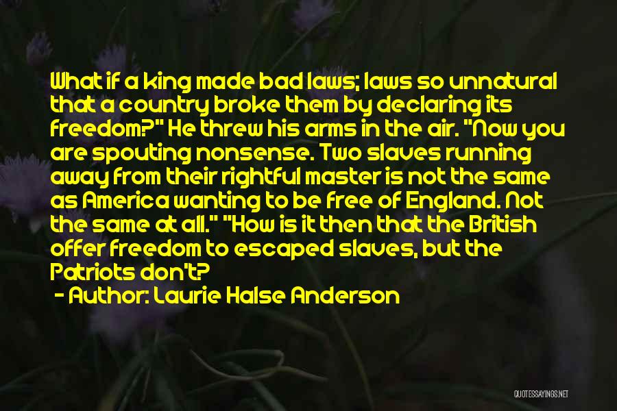 Country Freedom Quotes By Laurie Halse Anderson