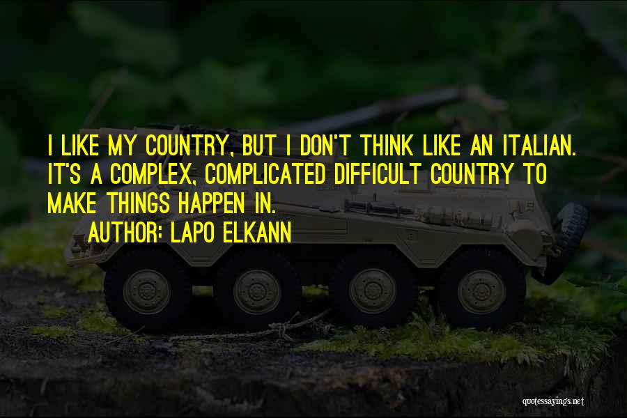 Country Italian Quotes By Lapo Elkann