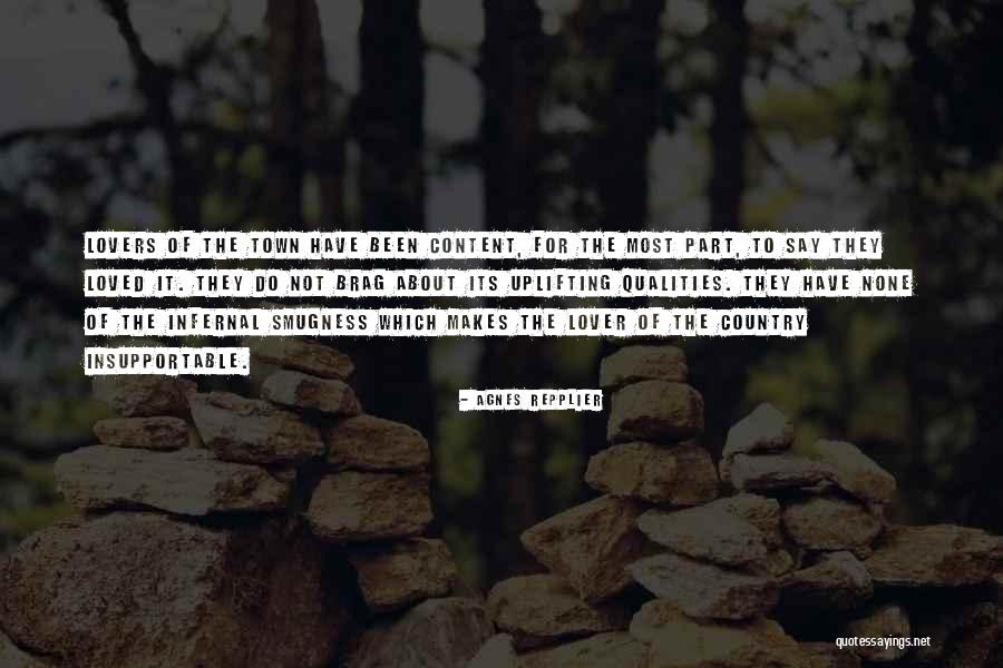 Country Lovers Quotes By Agnes Repplier Country Lovers Quotes By Agnes Repplier
