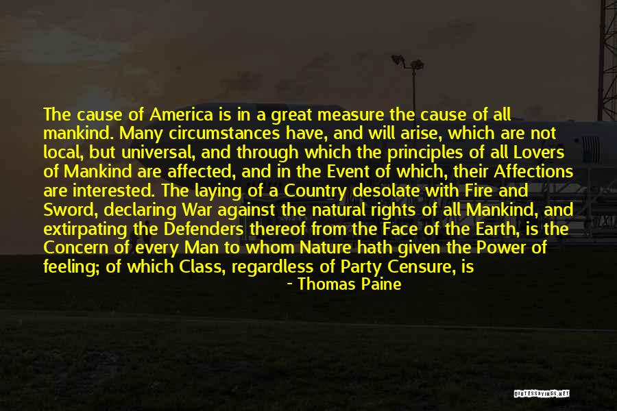 Country Lovers Quotes By Thomas Paine