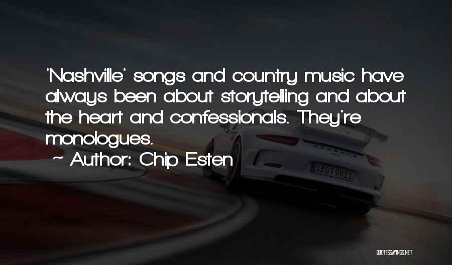 Country Music Songs Quotes By Chip Esten