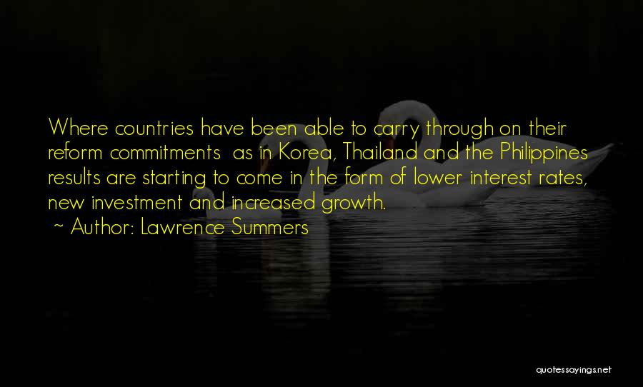 Country Philippines Quotes By Lawrence Summers