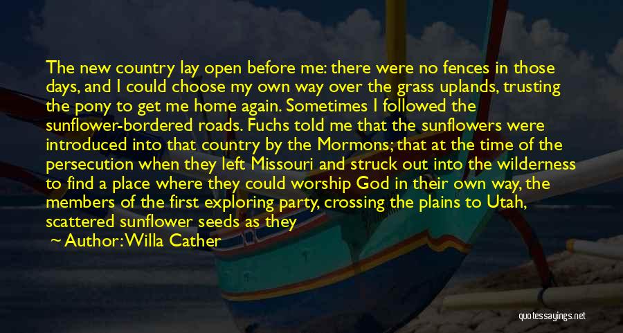 Country Roads Quotes By Willa Cather