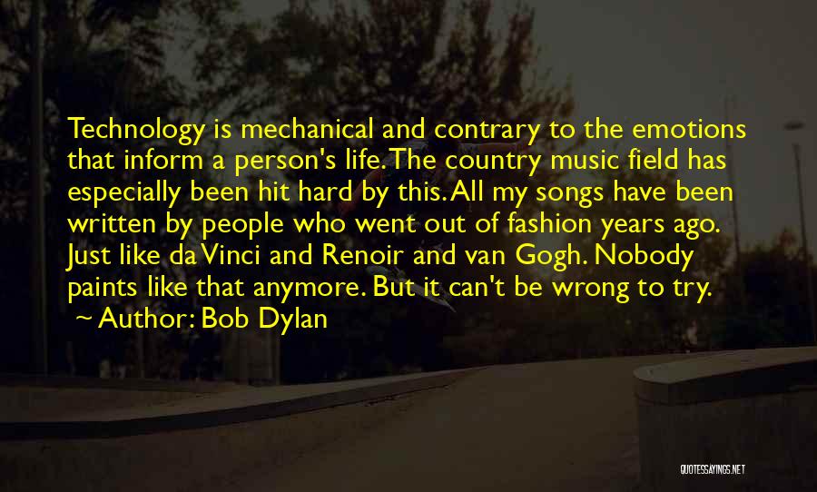 Country Songs With Quotes By Bob Dylan