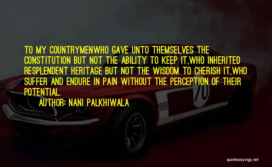 Countrymen Quotes By Nani Palkhiwala