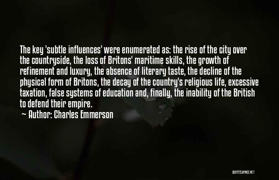 Countryside And City Quotes By Charles Emmerson