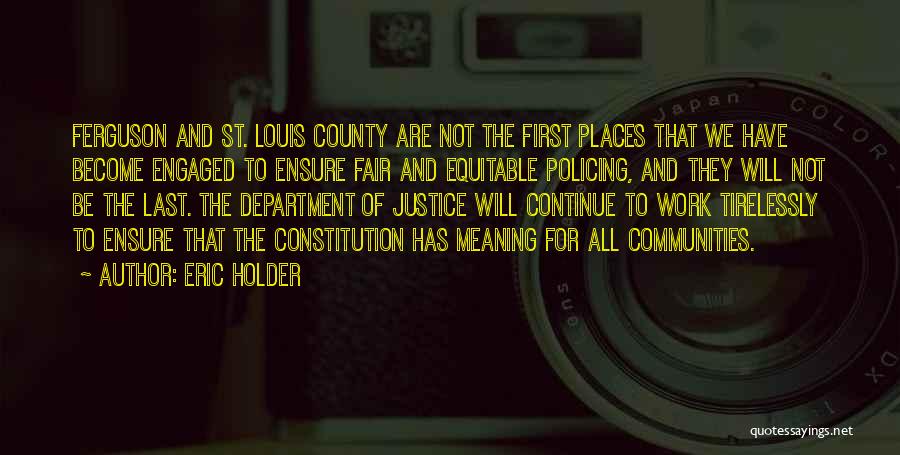 County Fair Quotes By Eric Holder