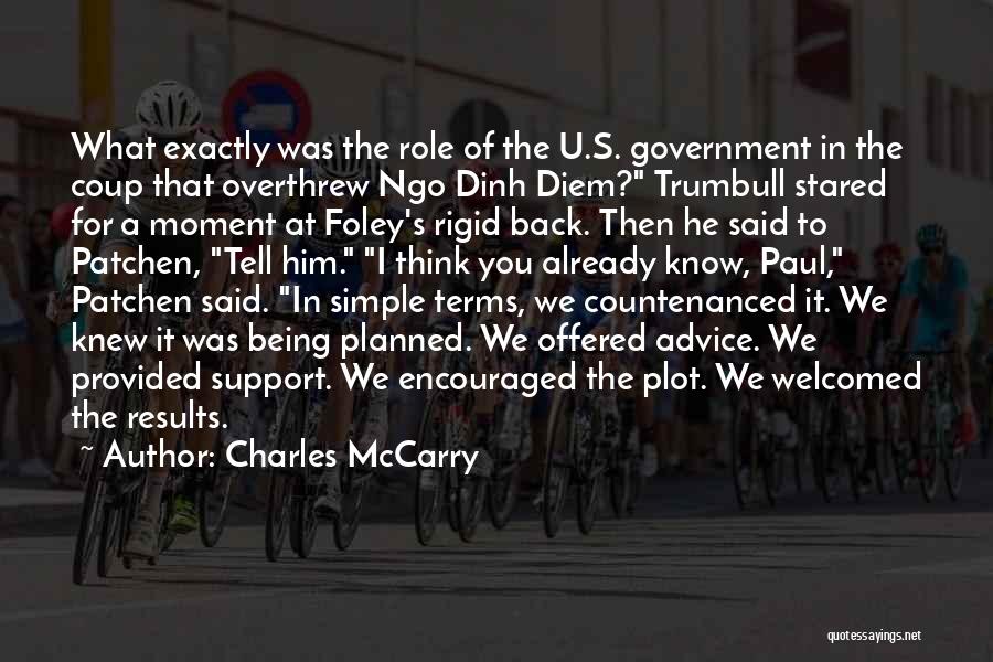 Coup D'etat Quotes By Charles McCarry