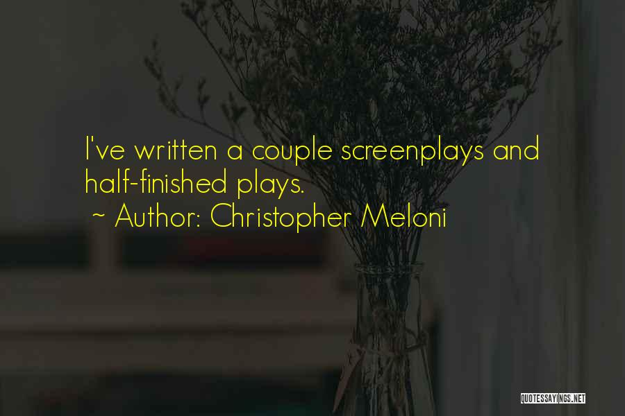 Couple Quotes By Christopher Meloni