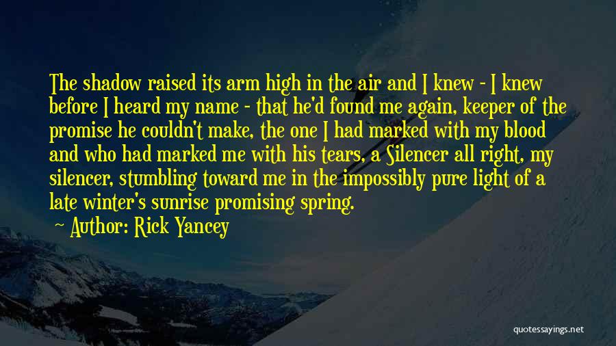 Couple Shadow Love Quotes By Rick Yancey