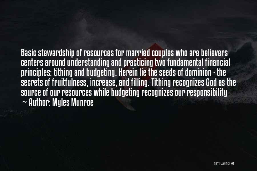 Couples And God Quotes By Myles Munroe