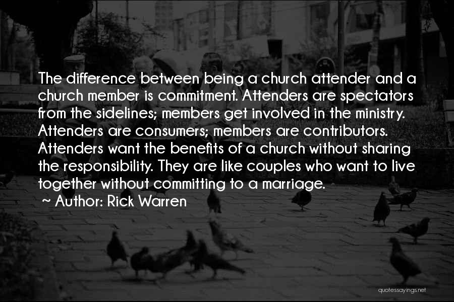 Couples Going To Church Quotes By Rick Warren