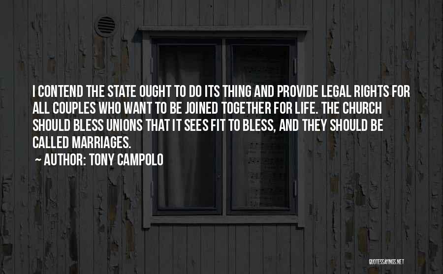 Couples Going To Church Quotes By Tony Campolo