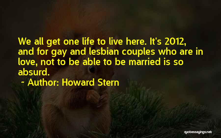 Couples In Love Quotes By Howard Stern