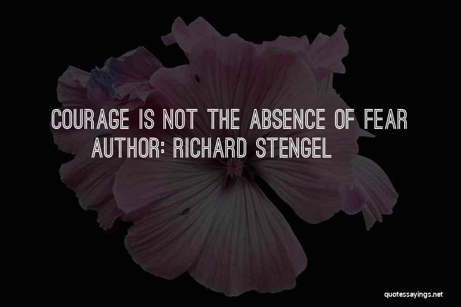 Courage And Cancer Quotes By Richard Stengel