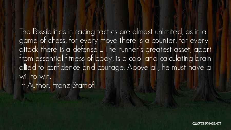 Courage And Confidence Quotes By Franz Stampfl