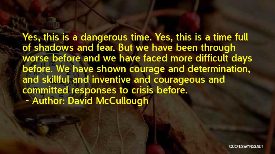 Courage And Determination Quotes By David McCullough