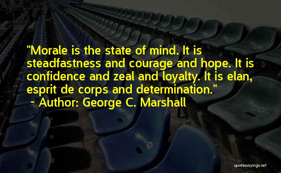 Courage And Determination Quotes By George C. Marshall